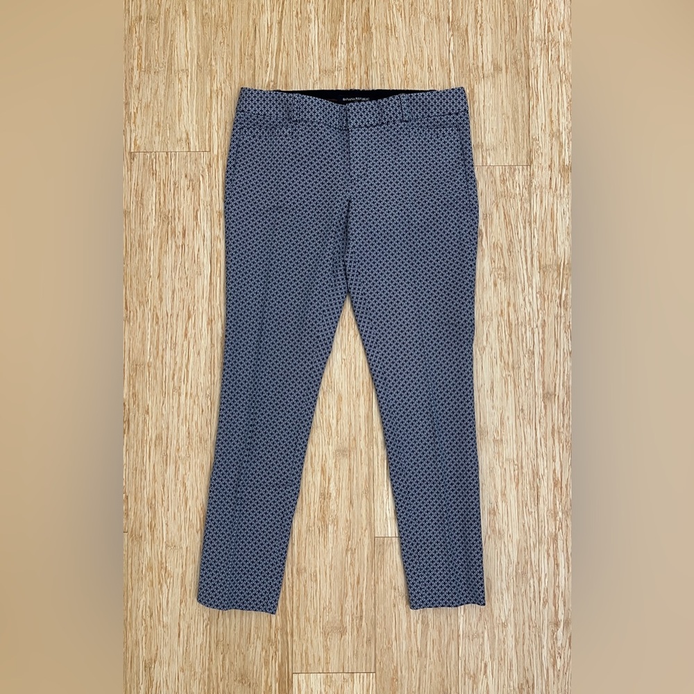Banana Republic Gray Patterned Sloan Fit Pants, 00P